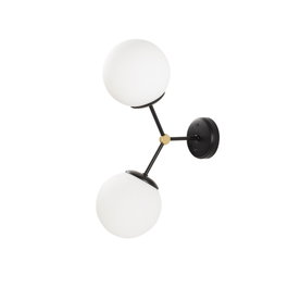 Opviq Damar - 6342 Lámpara de pared blanco y negro
